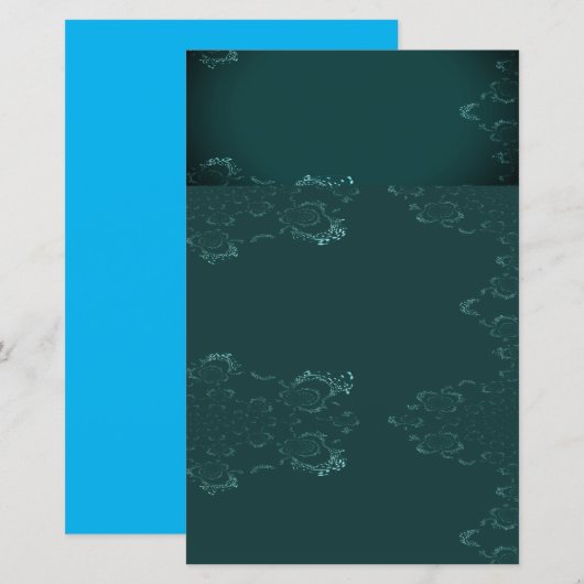 Blauwgroen n lichtblauw papier — Stationspeelplaat (Voorkant / Achterkant)