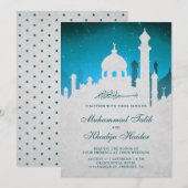 Blauwgroen Nacht Sky Arabisch Islamitisch Moslim B Kaart (Voorkant / Achterkant)