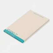 Blauwgroen - Natuurlijke reeks Post-it® Notes (Schuin)