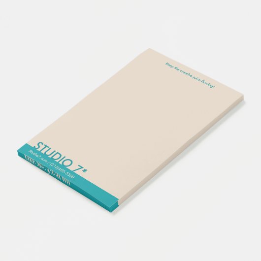 Blauwgroen - Natuurlijke reeks Post-it® Notes (Schuin)