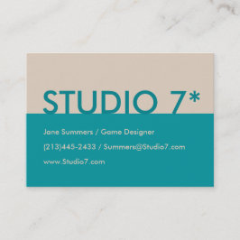 Blauwgroen - Natuurlijke reeks Visitekaartje