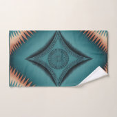 Blauwgroen Navajo Peach Sunburst Bad Handdoek (Handdoek)