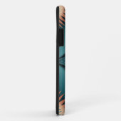 Blauwgroen Navajo Peach Sunburst Case-Mate iPhone Case (Achterkant/rechts)