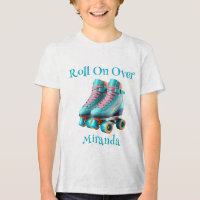 Blauwgroen Neon Rollerskate Verjaardagsfeest Custo