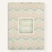 blauwgroen neushoorn van  loopdiamant Victoriaans Notitieboek (Voorkant)