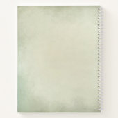 blauwgroen neushoorn van  loopdiamant Victoriaans Notitieboek (Achterkant)