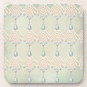  blauwgroen neushoorns voor de winterzijde Victori Bier Onderzetter