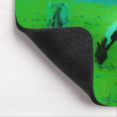 Blauwgroen nevel Reto gekleurde verf pony Paard Muismat (Hoek)