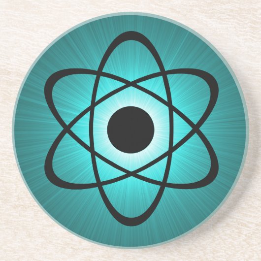 Blauwgroen nucleair Onderzetter (Voorkant)