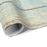 Blauwgroen Ocean Beach Champaign Wood Rustic Cadeaupapier<br><div class="desc">Minimalisme en elegante glam- en grafisch afval</div>