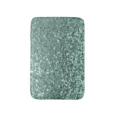 Blauwgroen Ocean Blue Aqua Glitter Sequin Luxe Badmat (Voorkant Verticaal)