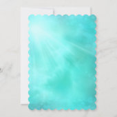 Blauwgroen Ocean Jewel Sweet 16 Birthday Uitnodigi Kaart (Achterkant)