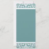 Blauwgroen of om het even welke Uitnodiging van de (Achterkant)