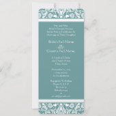 Blauwgroen of om het even welke Uitnodiging van de (Voorkant)