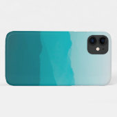 Blauwgroen ombré-bergen Case-Mate iPhone case (Achterkant (horizontaal))