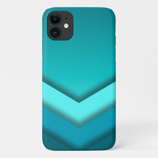 Blauwgroen Ombre Case-Mate iPhone Case (Achterkant)