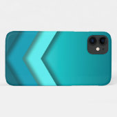 Blauwgroen Ombre Case-Mate iPhone Case (Achterkant (horizontaal))