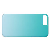 Blauwgroen Ombre Case-Mate iPhone Case (Achterkant (Horizontaal))