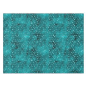 Blauwgroen Ombre Glam Glitter Polka Dots Pattern Tafelkleed (Voorkant (Horizontaal))