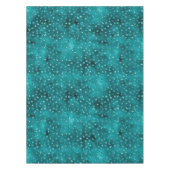 Blauwgroen Ombre Glam Glitter Polka Dots Pattern Tafelkleed (Voorkant)