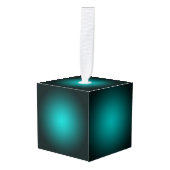 Blauwgroen Ombre Groen Gradient Modern Minimalisti Decoratie (Voorkant hoekig)