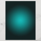 Blauwgroen Ombre Groen Gradient Modern Minimalisti Flyer (Voorkant)
