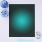 Blauwgroen Ombre Groen Gradient Modern Minimalisti Flyer (Enkel)