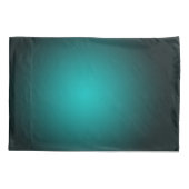 Blauwgroen Ombre Groen Gradient Modern Minimalisti Kussensloop (Achterkant)