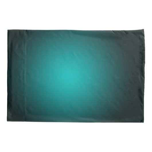 Blauwgroen Ombre Groen Gradient Modern Minimalisti Kussensloop (Achterkant)