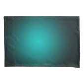 Blauwgroen Ombre Groen Gradient Modern Minimalisti Kussensloop (Voorkant)