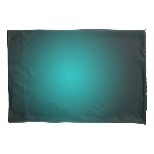 Blauwgroen Ombre Groen Gradient Modern Minimalisti Kussensloop (Voorkant)