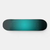 Blauwgroen Ombre Groen Gradient Modern Minimalisti Persoonlijk Skateboard (Horizontaal)