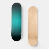 Blauwgroen Ombre Groen Gradient Modern Minimalisti Persoonlijk Skateboard (Voorkant)