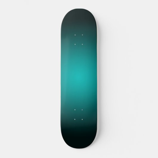 Blauwgroen Ombre Groen Gradient Modern Minimalisti Persoonlijk Skateboard (Voorkant)