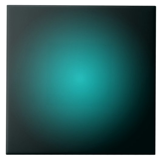 Blauwgroen Ombre Groen Gradient Modern Minimalisti Tegeltje (Voorkant)