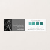 Blauwgroen Ombre Pleinen, Schilder & Decorator Fot Visitekaartje (Binnenkant ongevouwen)