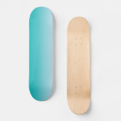 Blauwgroen Ombre Skateboard (Voorkant)