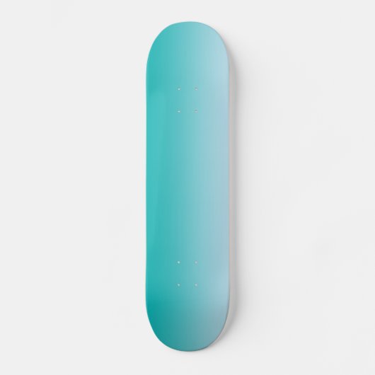 Blauwgroen Ombre Skateboard (Voorkant)