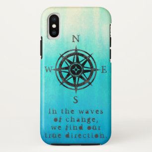 Blauwgroen Ombre Zee Case-Mate iPhone Case