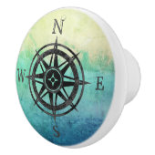 Blauwgroen Ombre Zee Keramische Knop (Rechts)