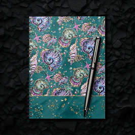 Blauwgroen onderwaterluxe | Praktische pastel Seas Notitieboek