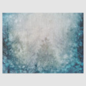 Blauwgroen ontkoppeling van winterpingbomen tissuepapier (Voorkant)