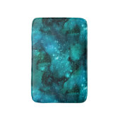Blauwgroen ontwerp uit de galaxreeks 6 badmat (Voorkant Verticaal)