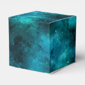 Blauwgroen ontwerp uit de galaxreeks 7 bedankdoosjes (Achterkant)