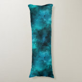 Blauwgroen ontwerp uit de galaxreeks 7 lichaamskussen (Voorkant Verticaal)