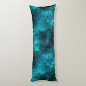 Blauwgroen ontwerp uit de galaxreeks 7 lichaamskussen (Achterkant (Verticaal))
