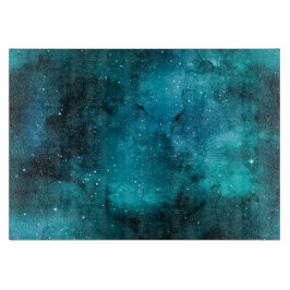 Blauwgroen ontwerp uit de galaxreeks 7 snijplank