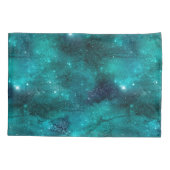 Blauwgroen ontwerp van de galaxreeks 8 kussensloop (Achterkant-Links)