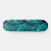 Blauwgroen ontwerp van de galaxreeks 8 persoonlijk skateboard (Horizontaal)