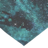 Blauwgroen ontwerp van de sterrenreeks 4 medium tafelloper